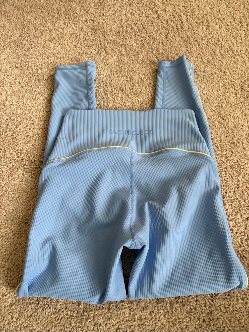 Salt Project Power Piped Ribbed Legging Hydrangea/Buttercup - Picture 2 of 5